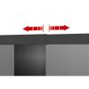Lamellenvorhang 'Filatec' 100 x 220 cm, schwarz