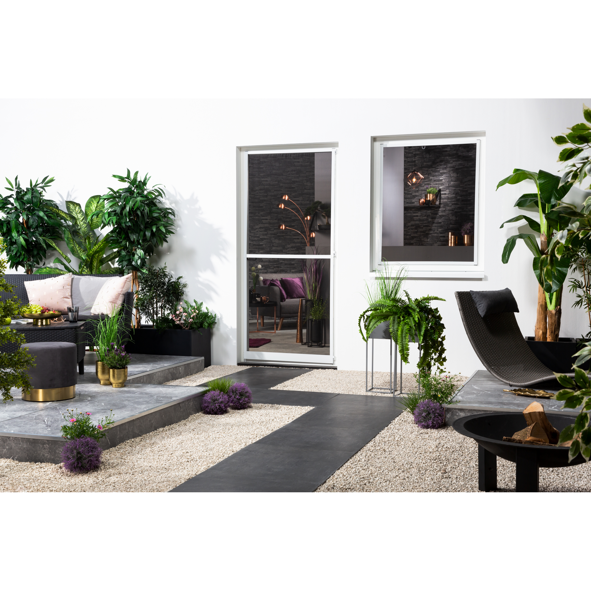 Insektenschutz-Gewebe-Ersatzrolle 'Filatec' 130 x 150 cm, anthrazit