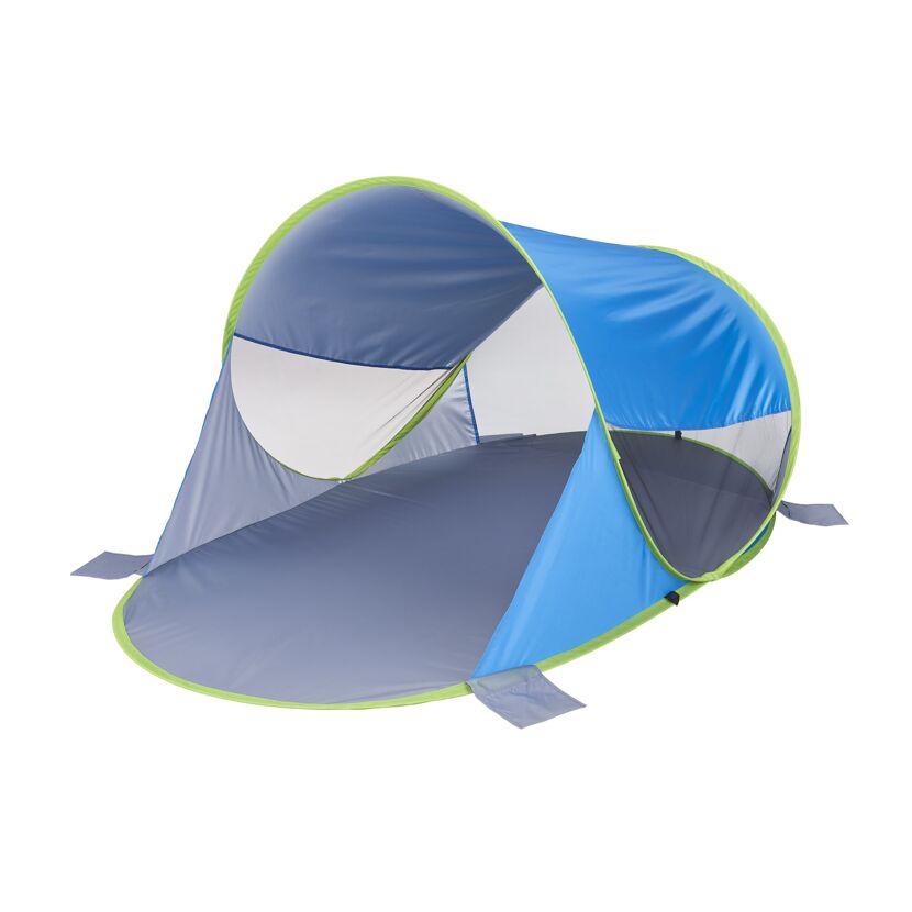 Strandmuschel Polyester blau 200 x 120 x 90 cm