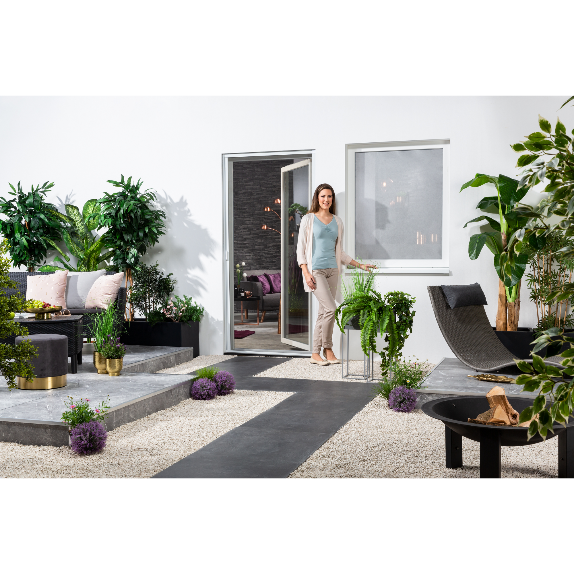 Sonnen- und Hitzeschutz 130 x 150 cm silberfarben