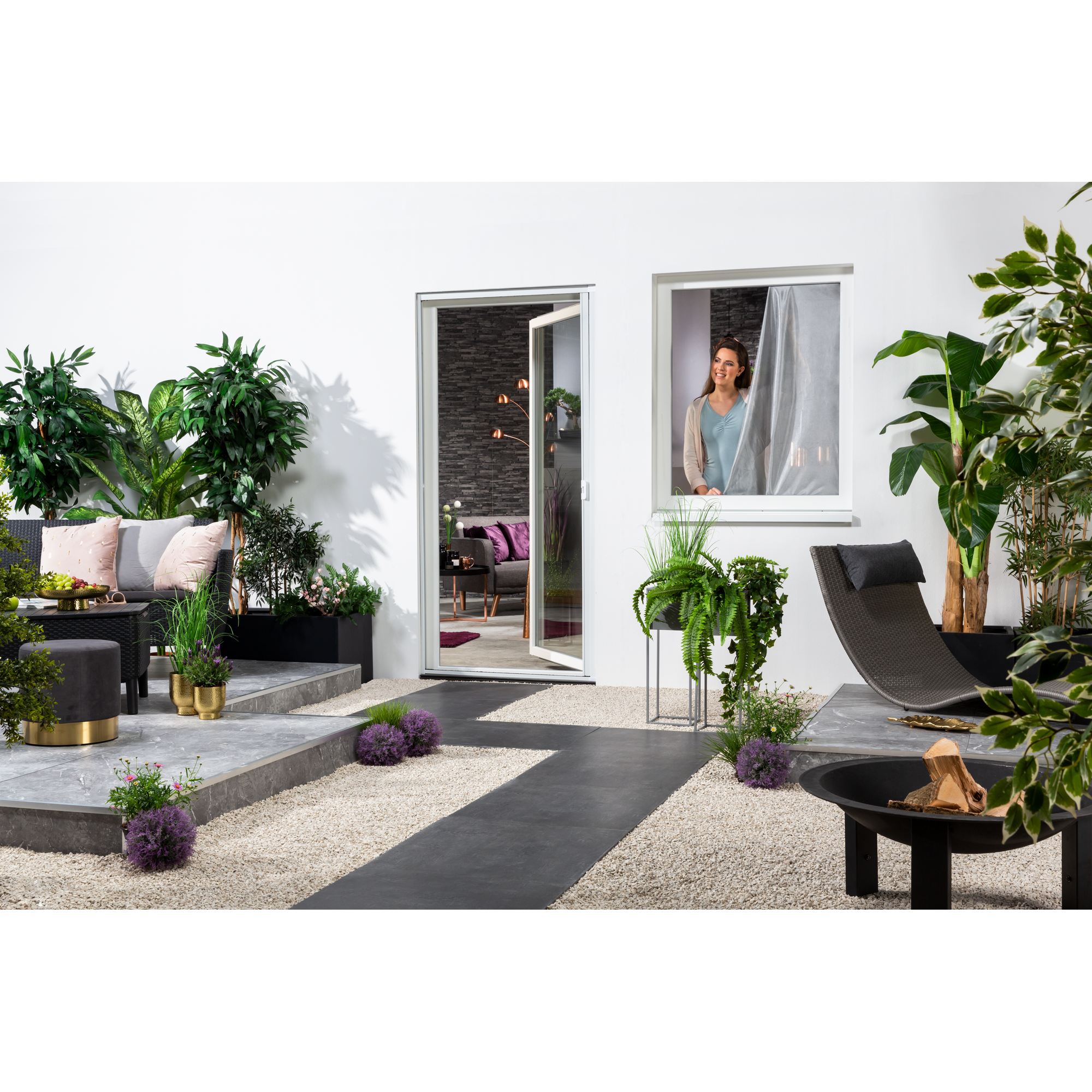 Sonnen- und Hitzeschutz 130 x 150 cm silberfarben