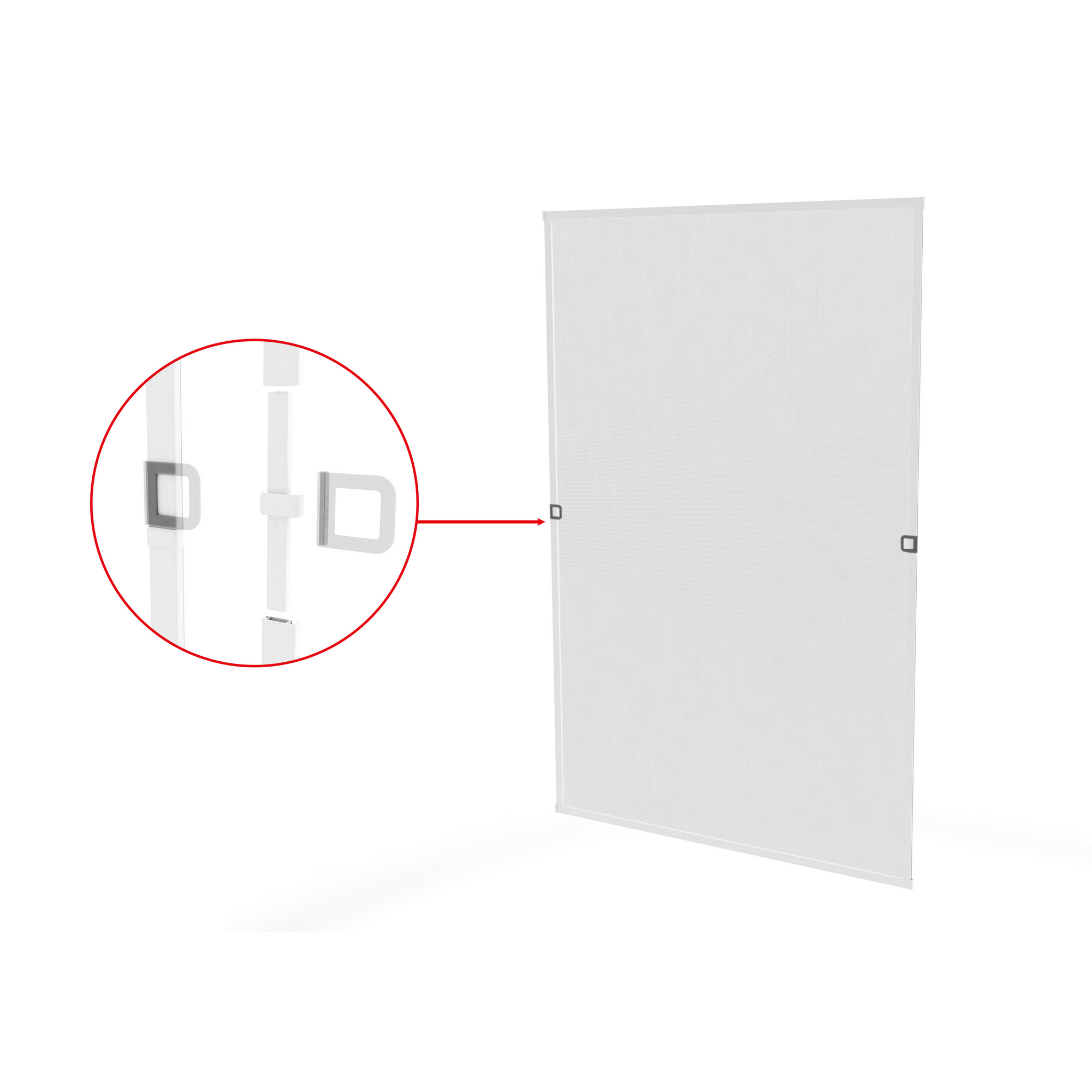 Fliegengitter für Dachfenster weiß 110 x 160 cm