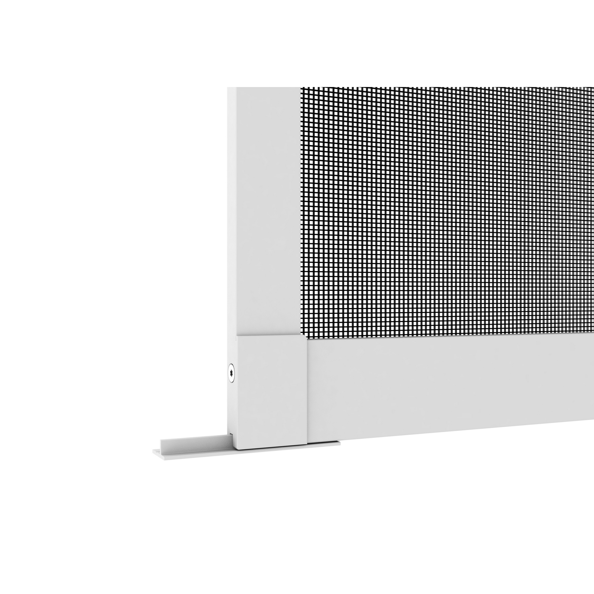 Fliegengitter-Schiebetür 'Comfort Split' weiß 120 x 240 cm