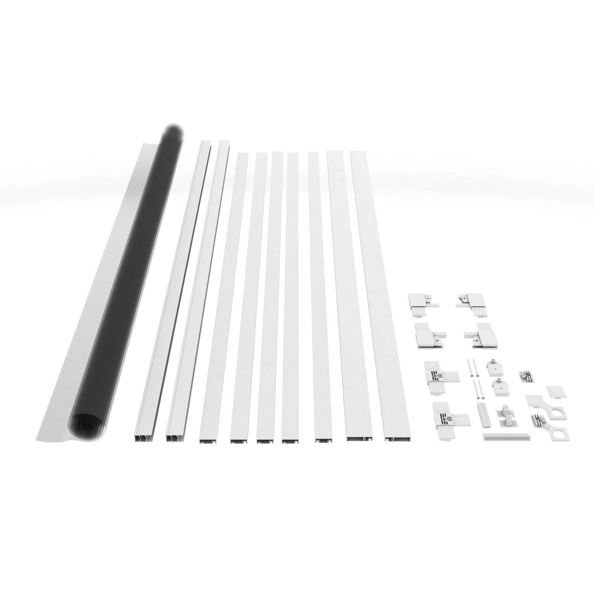 Fliegengitter-Schiebetür 'Comfort Split' weiß 120 x 240 cm