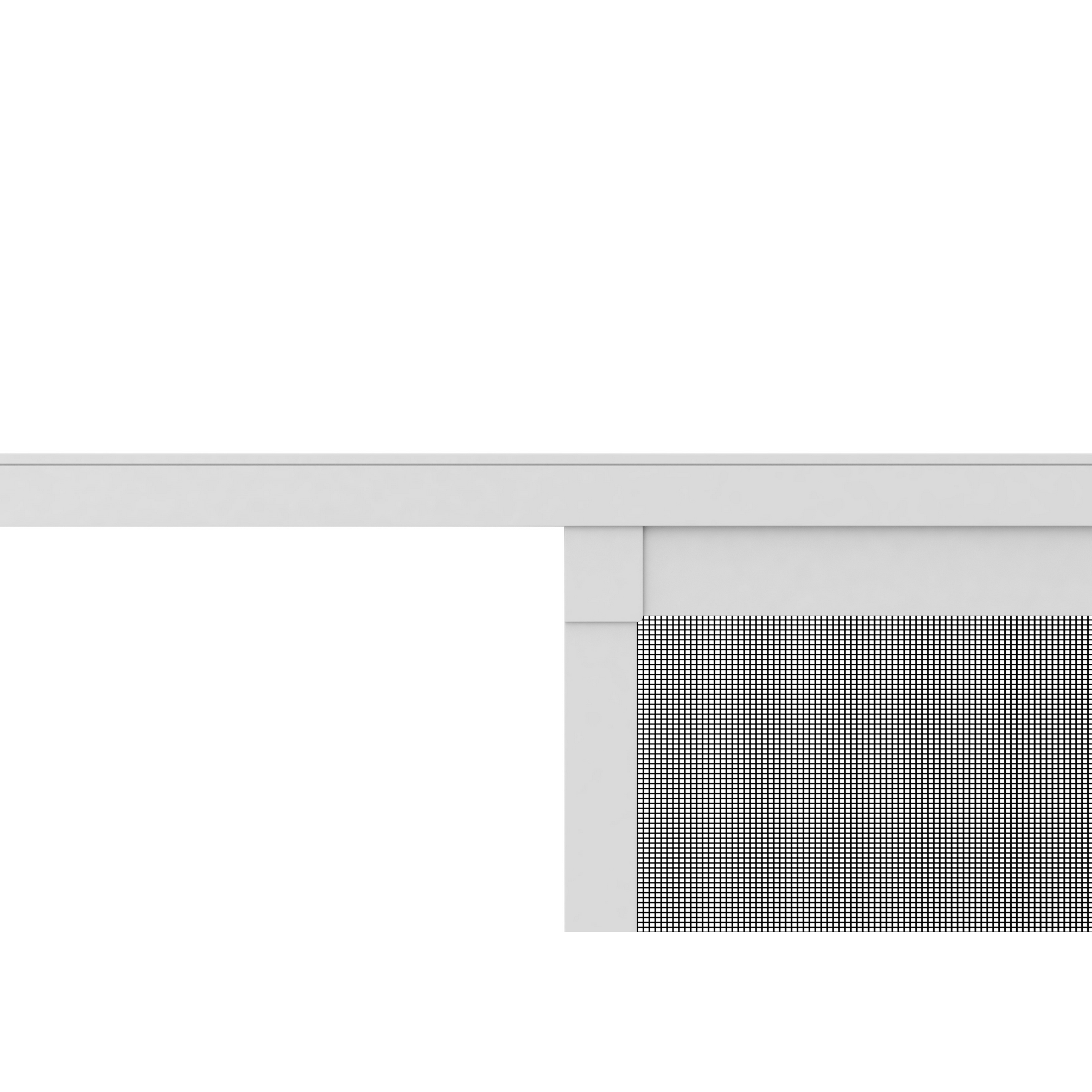 Fliegengitter-Schiebetür 'Comfort Split' weiß 120 x 240 cm