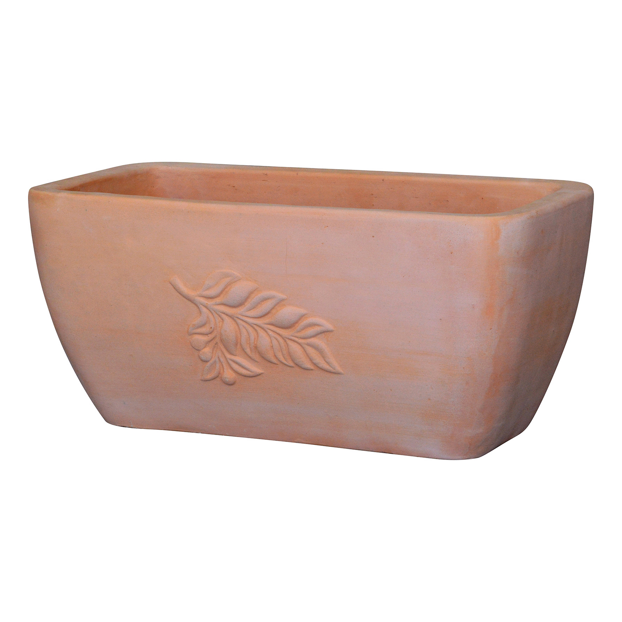 Pflanzgefäß 'Paros' terrakotta 45 x 21 x 24,5 cm