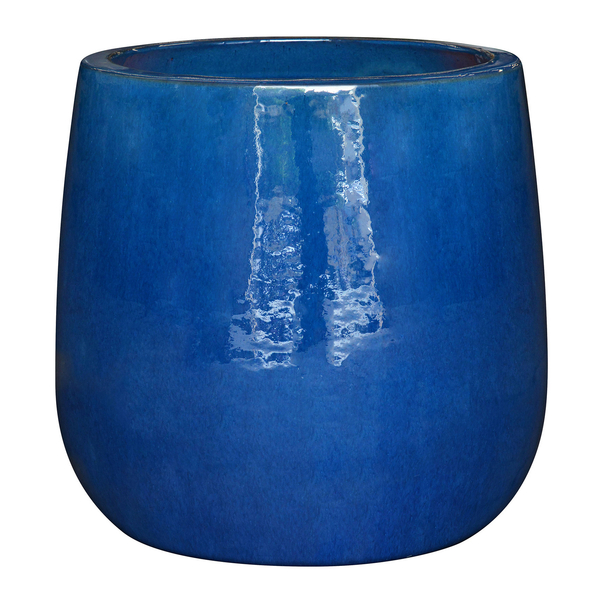 Pflanzgefäß 'Adria' blau Ø 37 x 36 cm