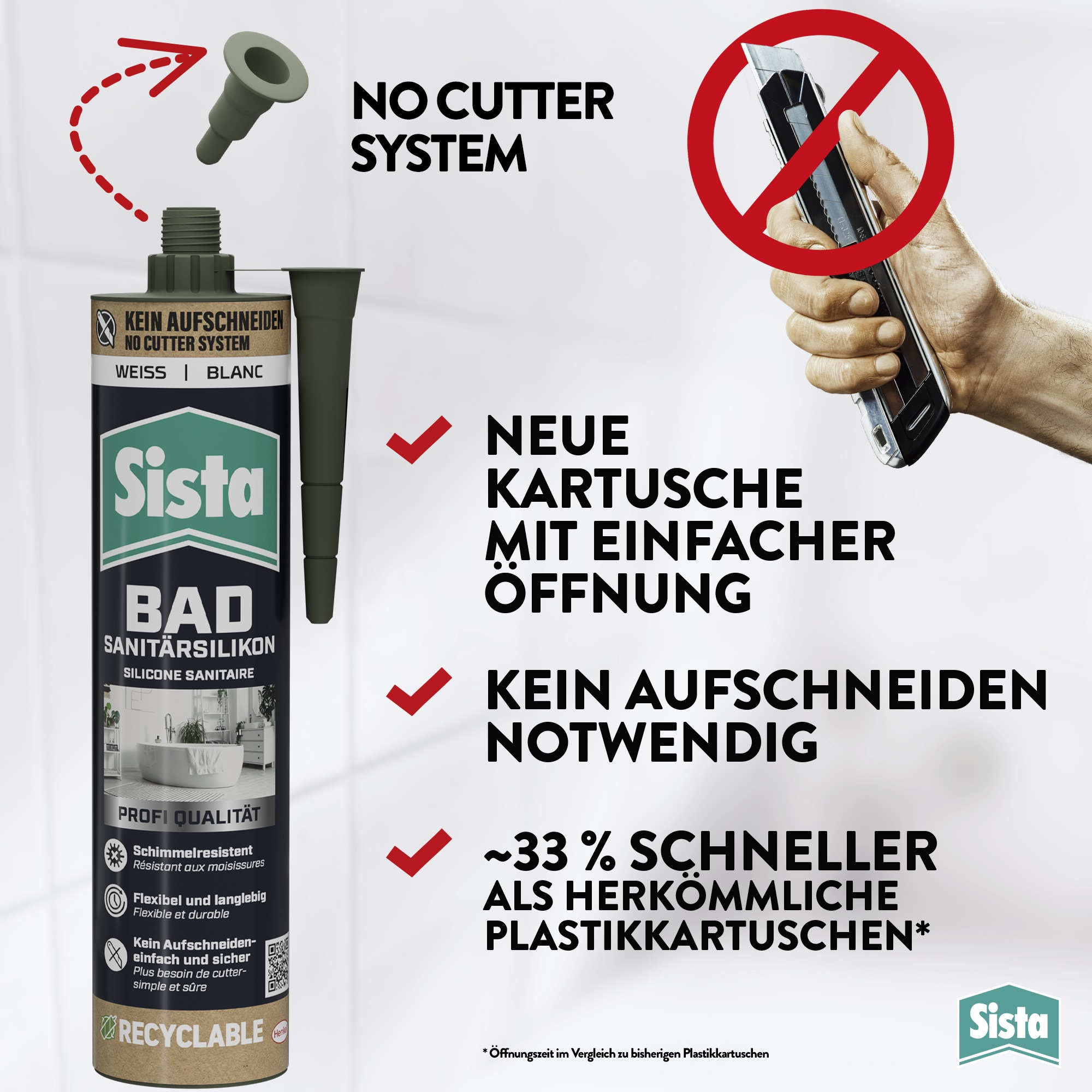 Sanitärsilikon 'Bad' weiß 280 ml