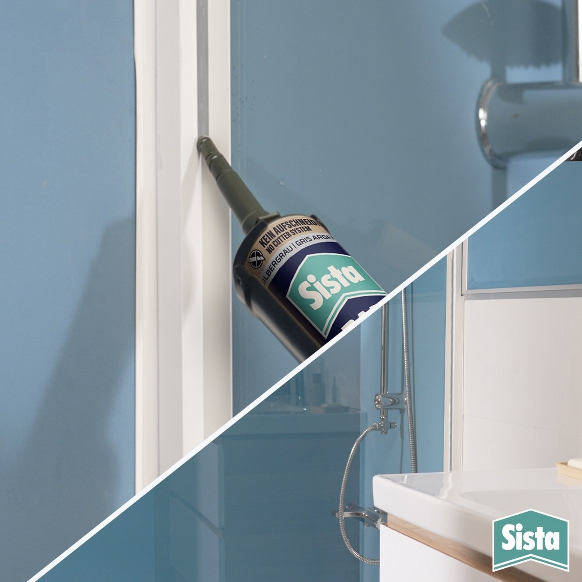 Sanitärsilikon 'Bad' silbergrau 280 ml