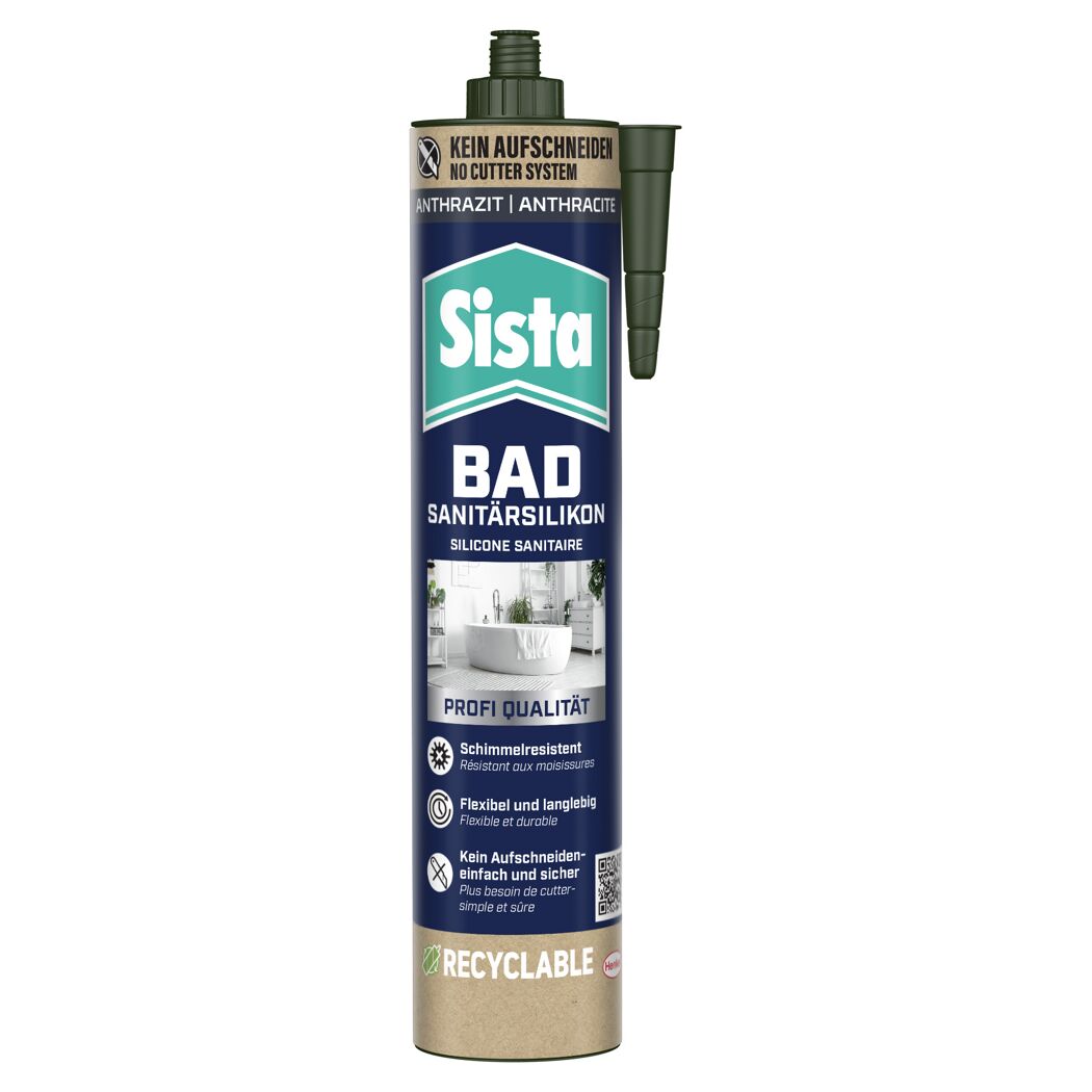 Sanitärsilikon 'Bad' anthrazit 280 ml