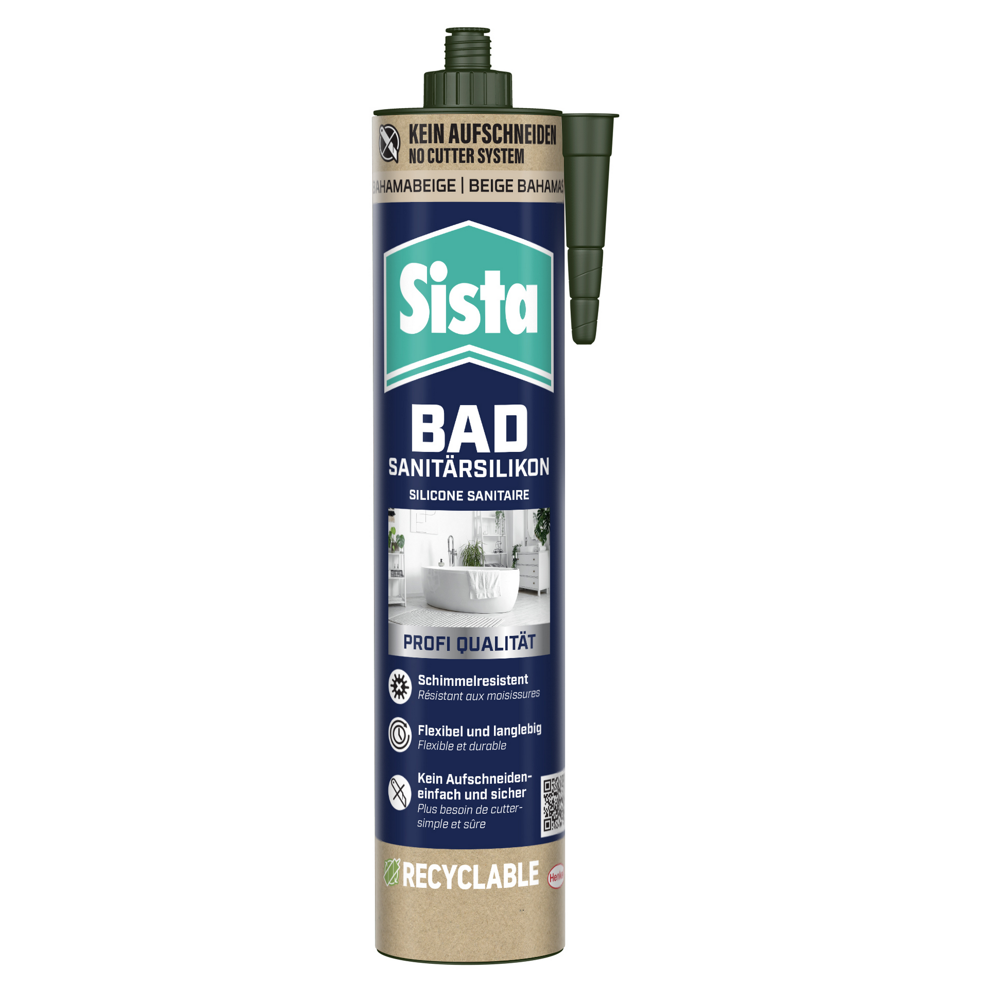Sanitärsilikon 'Bad' beige 280 ml