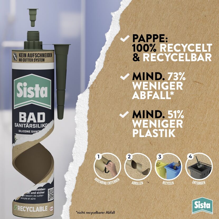 Sanitärsilikon 'Bad' beige 280 ml