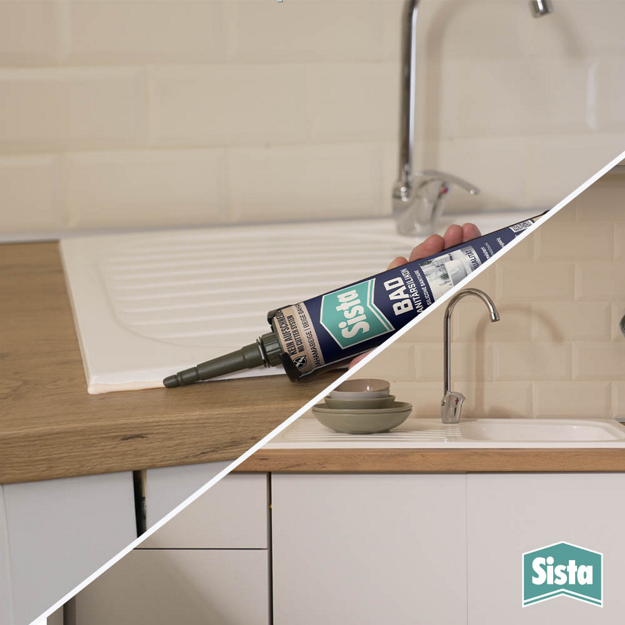 Sanitärsilikon 'Bad' beige 280 ml