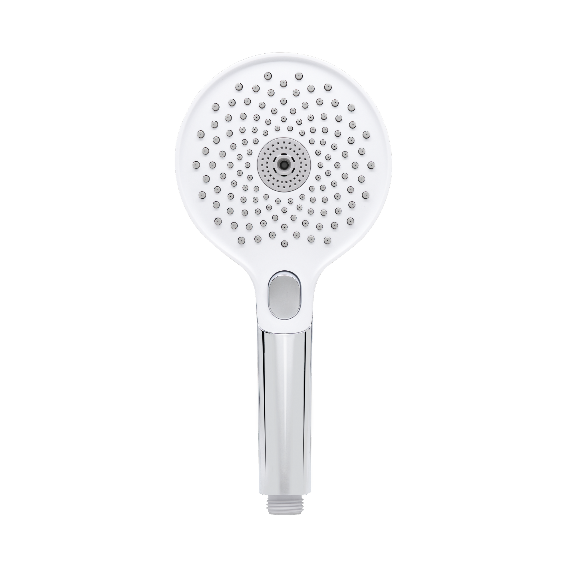 Handbrause 'Kunda' weiß/teilverchromt Ø 12 cm, 3 Strahlarten