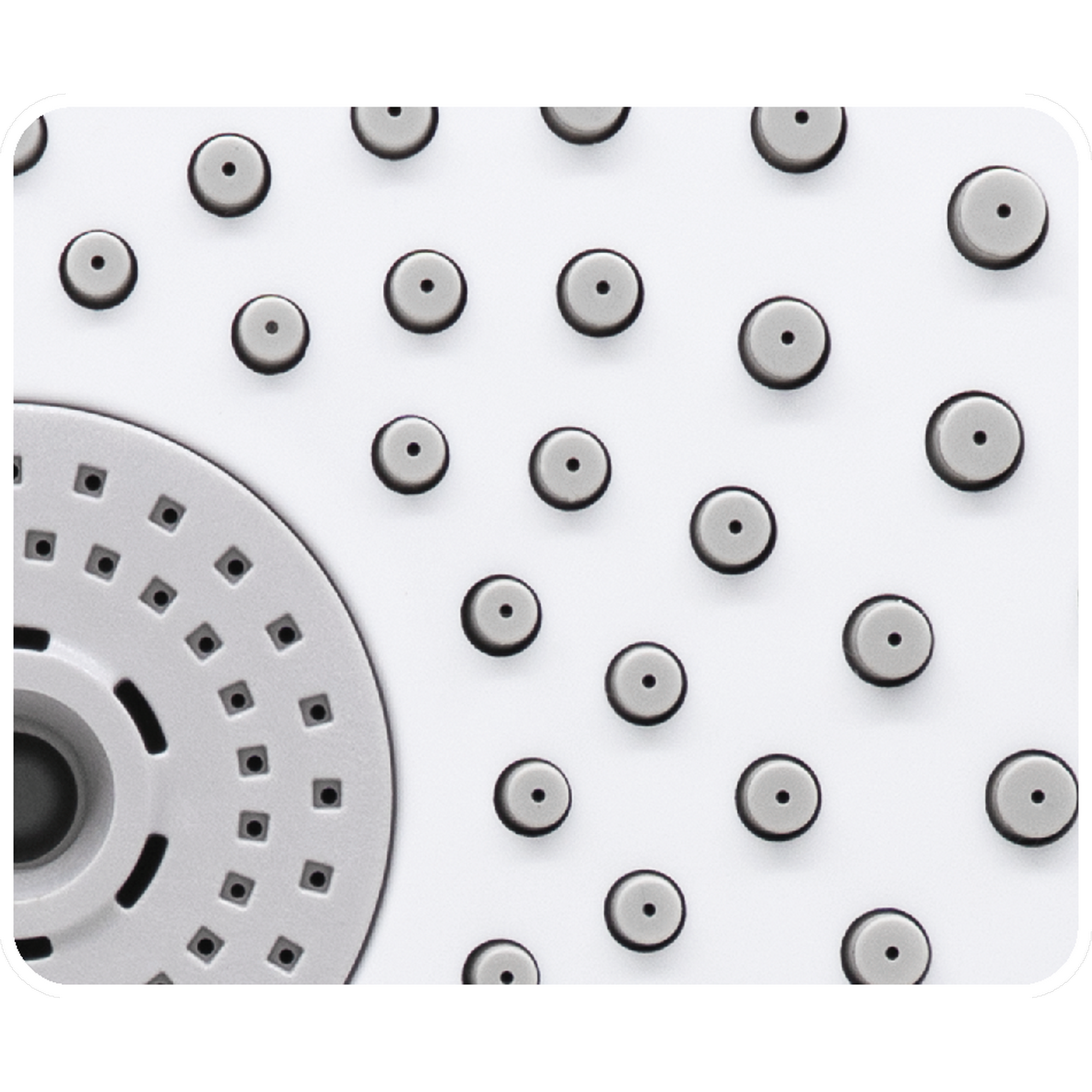 Handbrause 'Kunda' weiß/teilverchromt Ø 12 cm, 3 Strahlarten