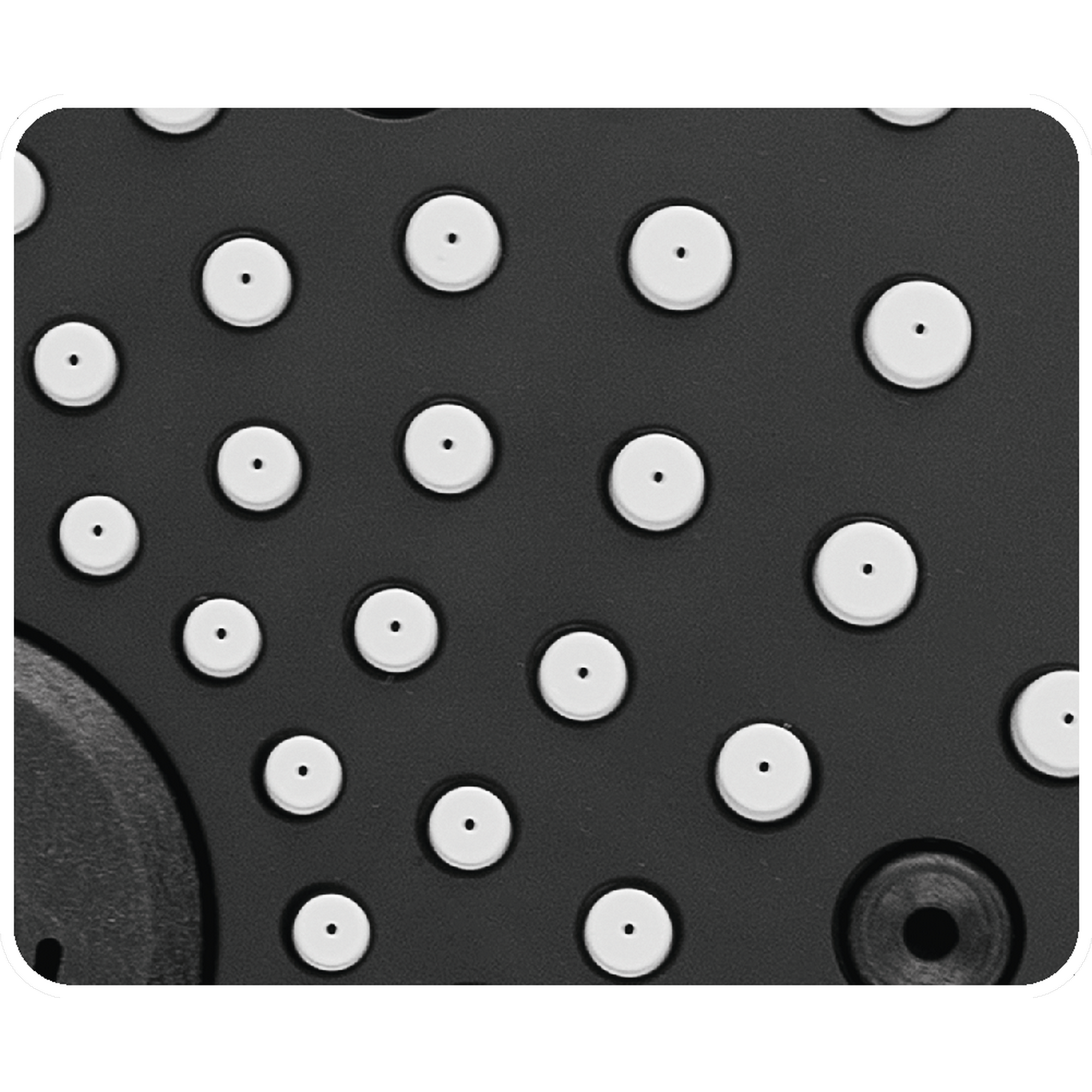 Handbrause 'Modesto' weiß/teilverchromt 13 x 13 cm, 3 Strahlarten