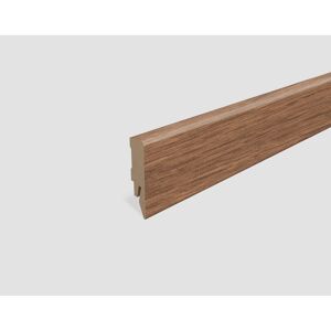 Sockelleiste 'L488' Eiche dunkelbraun 2400 x 58 x 14 mm