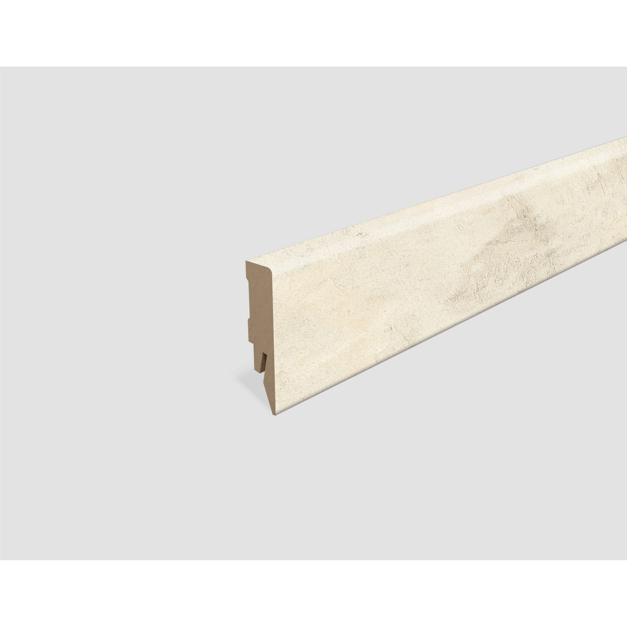 Sockelleiste 'L581' Beton weiss 2400 x 58 x 14 mm