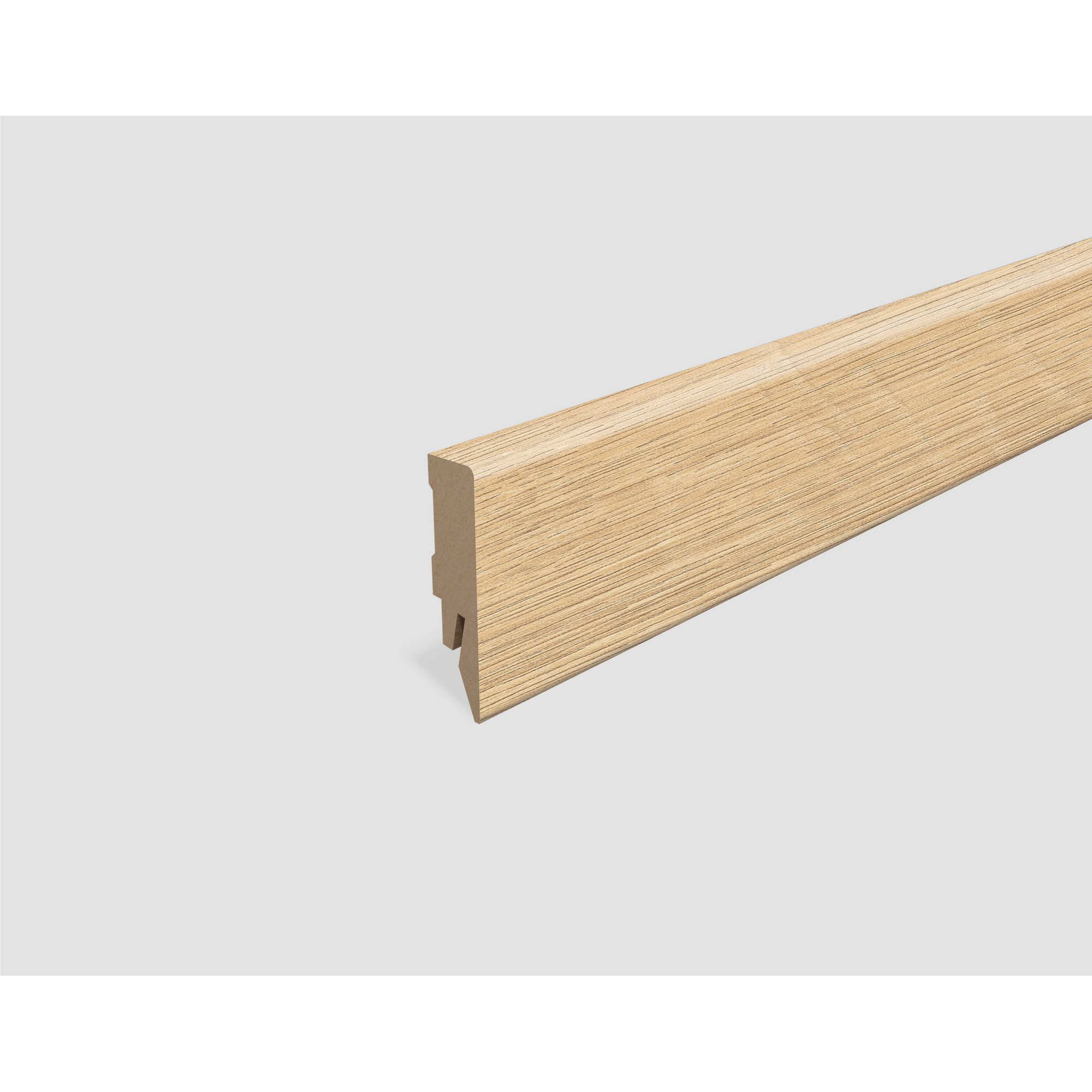Sockelleiste 'L612' Eiche hellbraun 2400 x 58 x 14 mm