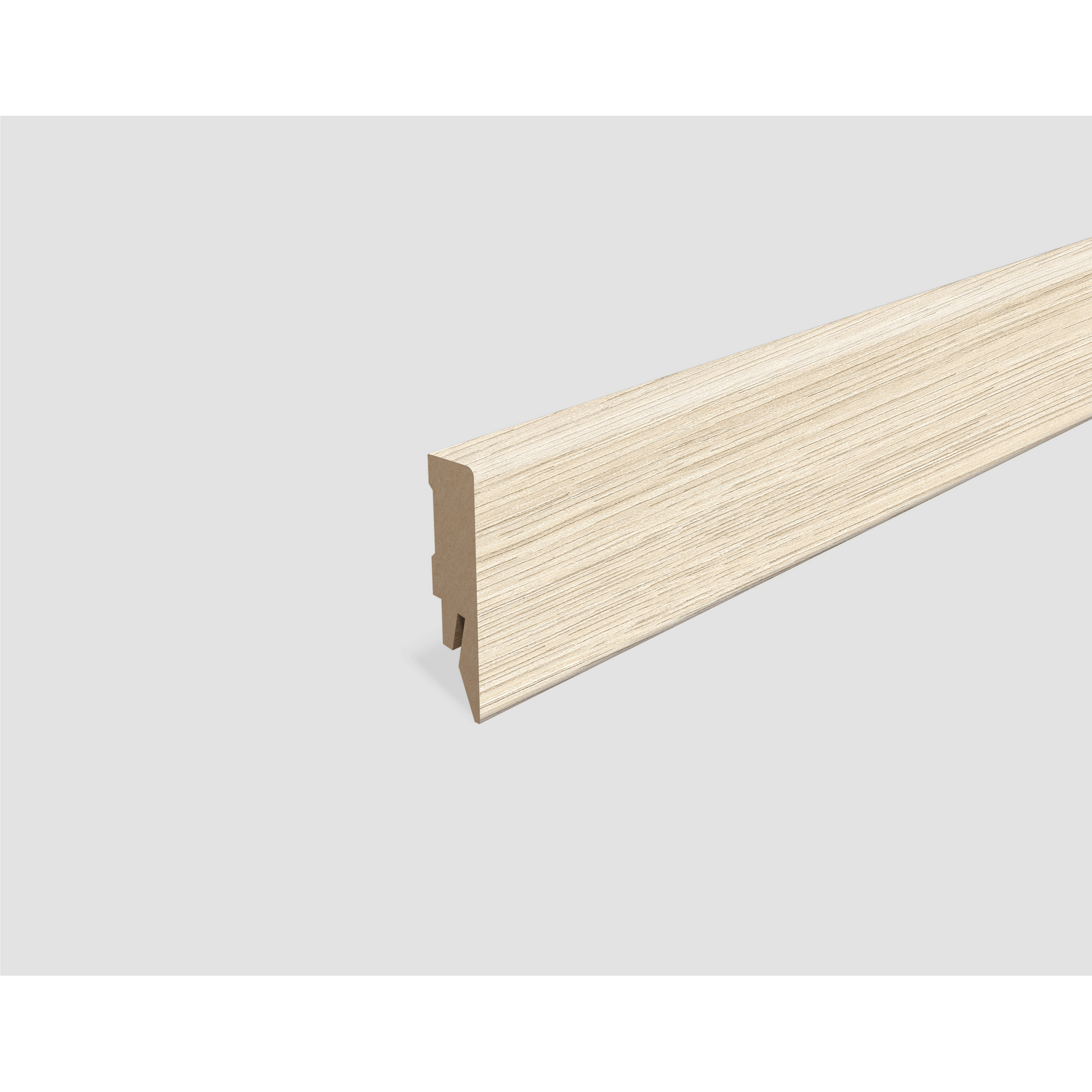 Sockelleiste 'L615' Eiche weiss 2400 x 58 x 14 mm