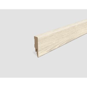 Sockelleiste 'L626' Eiche weiss 2400 x 58 x 14 mm
