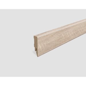 Sockelleiste 'L638' Eiche hellgrau 2400 x 58 x 14 mm