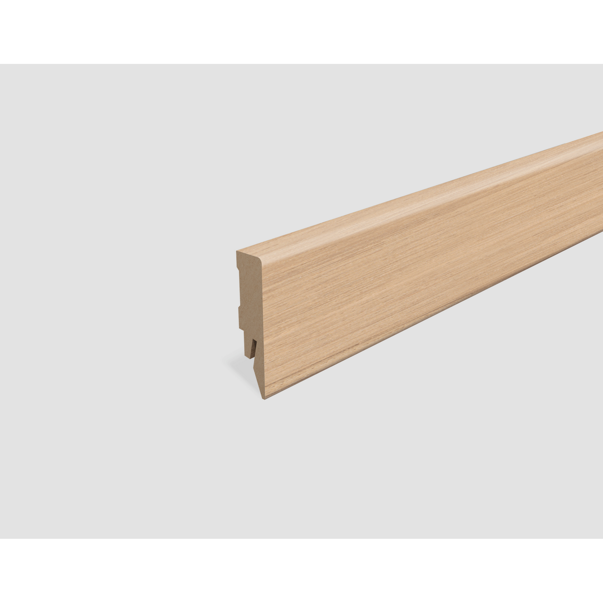 Sockelleiste 'L652' Eiche hellbraun 2400 x 58 x 14 mm