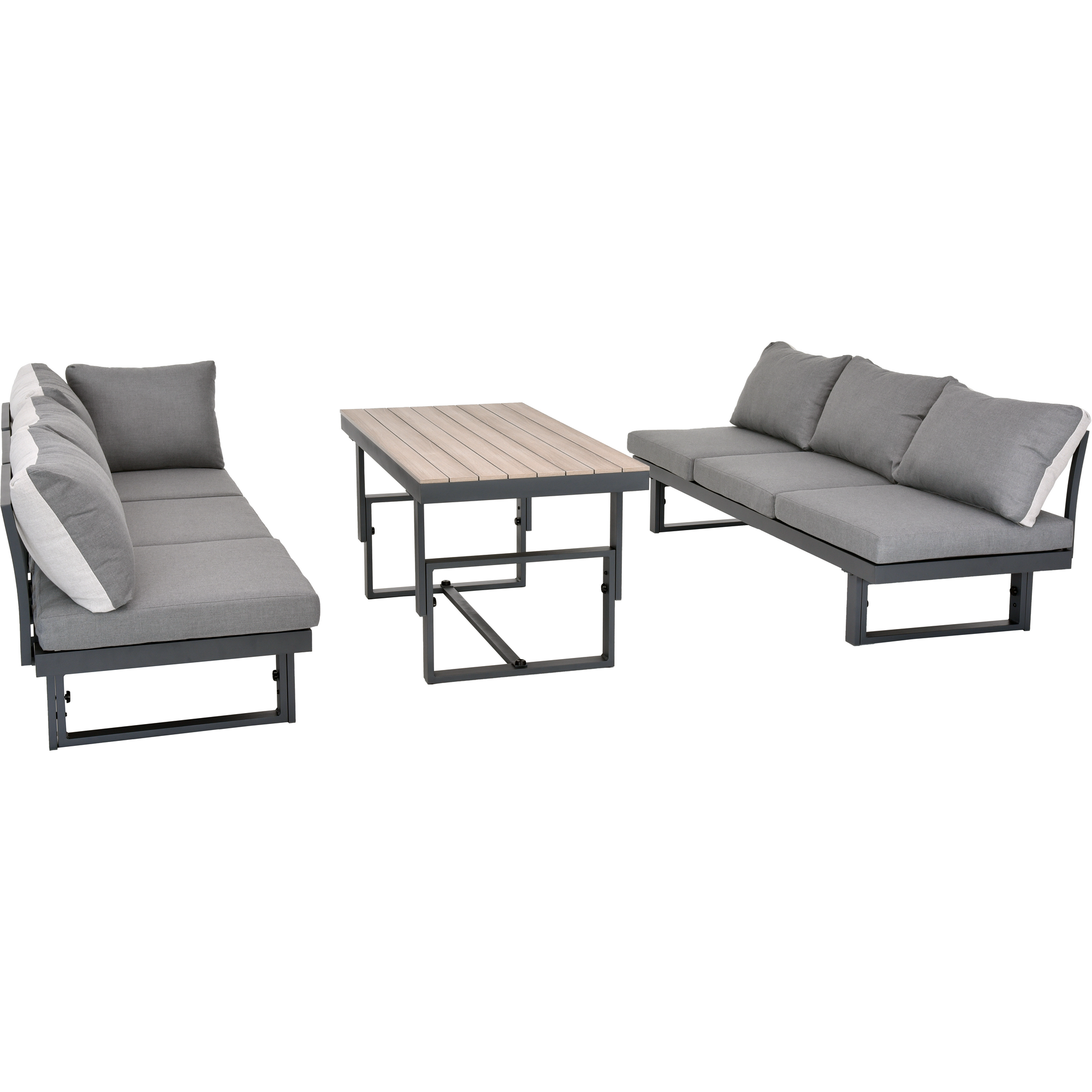 Loungemöbelset 'Amelie' für 6 Personen Aluminium