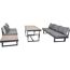 Loungemöbelset 'Amelie' für 6 Personen Aluminium