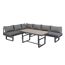 Loungemöbelset 'Amelie' für 6 Personen Aluminium