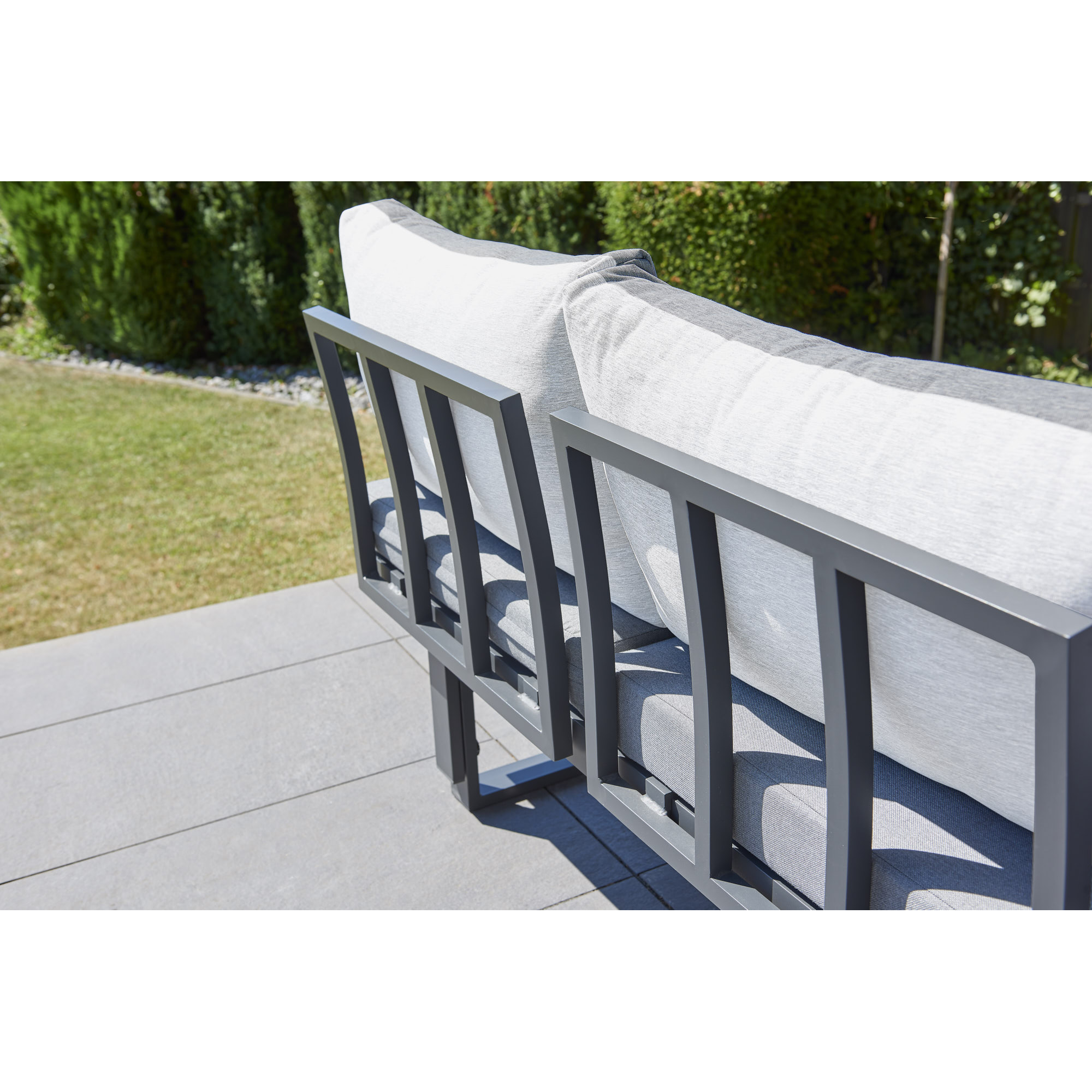 Loungemöbel-Set 'Amelie' grau 3-teilig