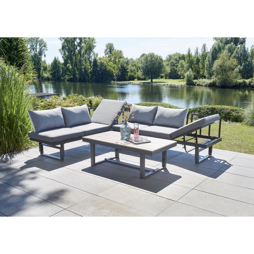Loungemöbelset 'Amelie' für 6 Personen Aluminium