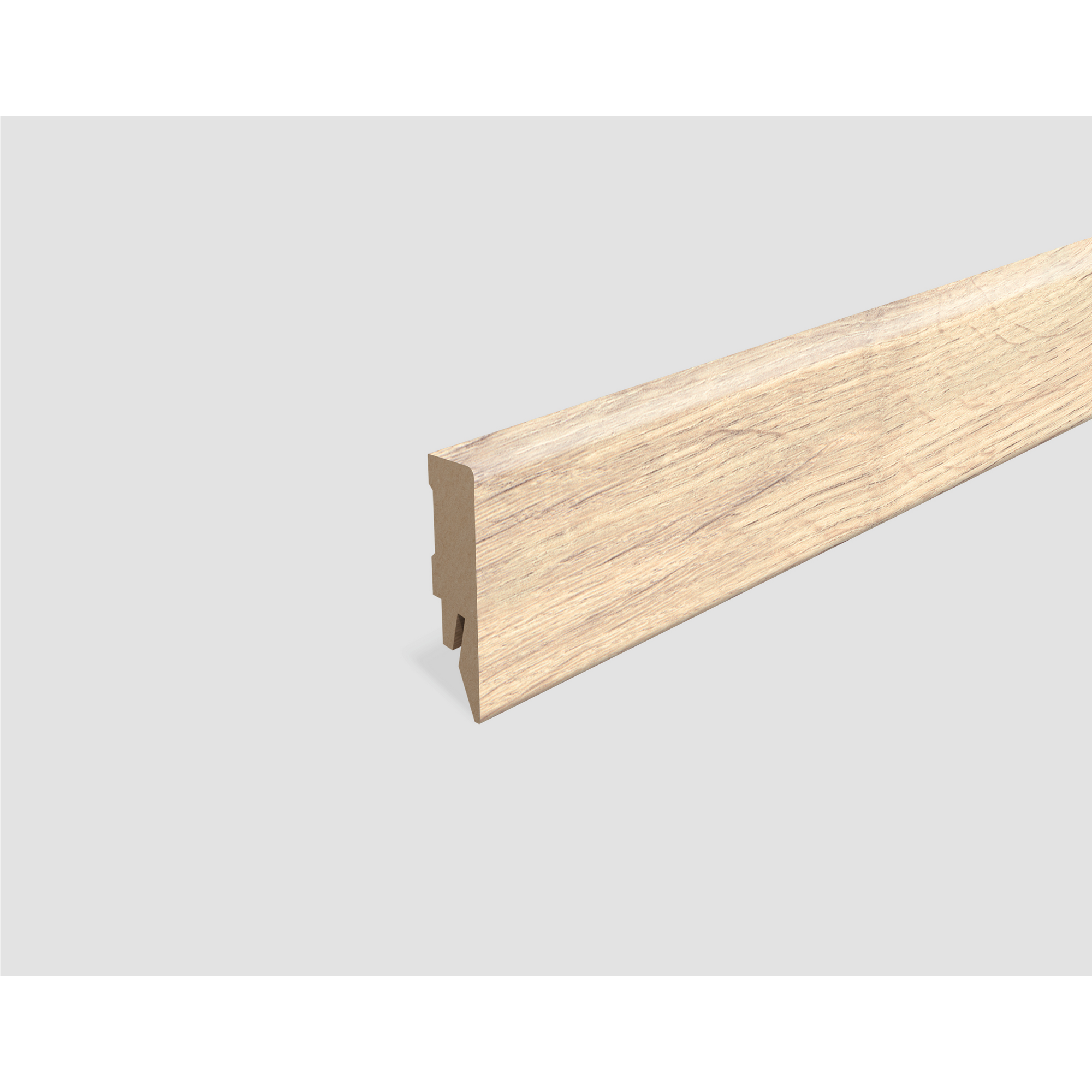 Sockelleiste 'L664' Eiche braun 2400 x 58 x 14 mm