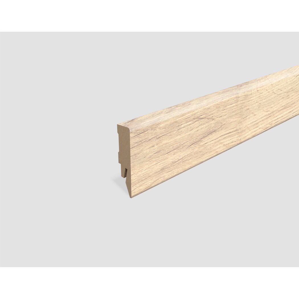 Sockelleiste 'L664' Eiche braun 2400 x 58 x 14 mm