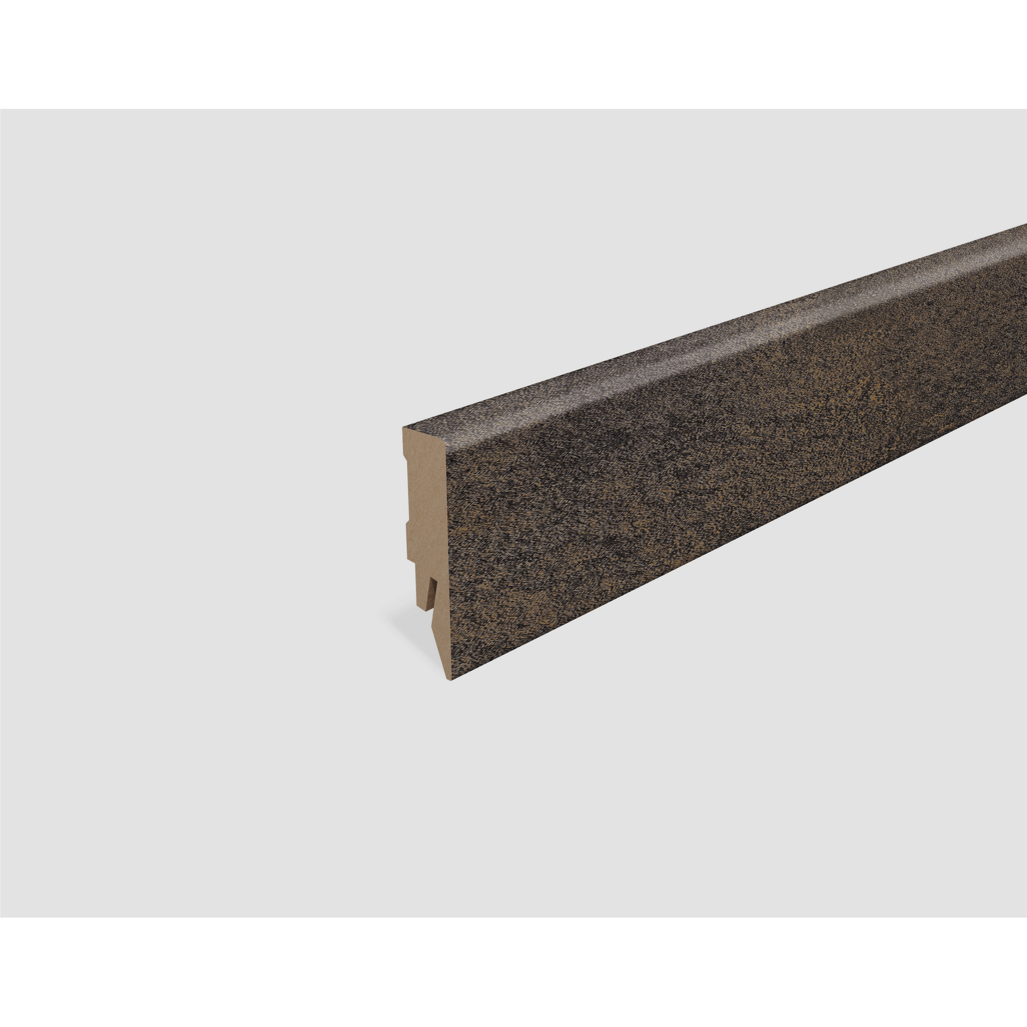 Sockelleiste 'L676' Titanit anthrazit 2400 x 58 x 14 mm
