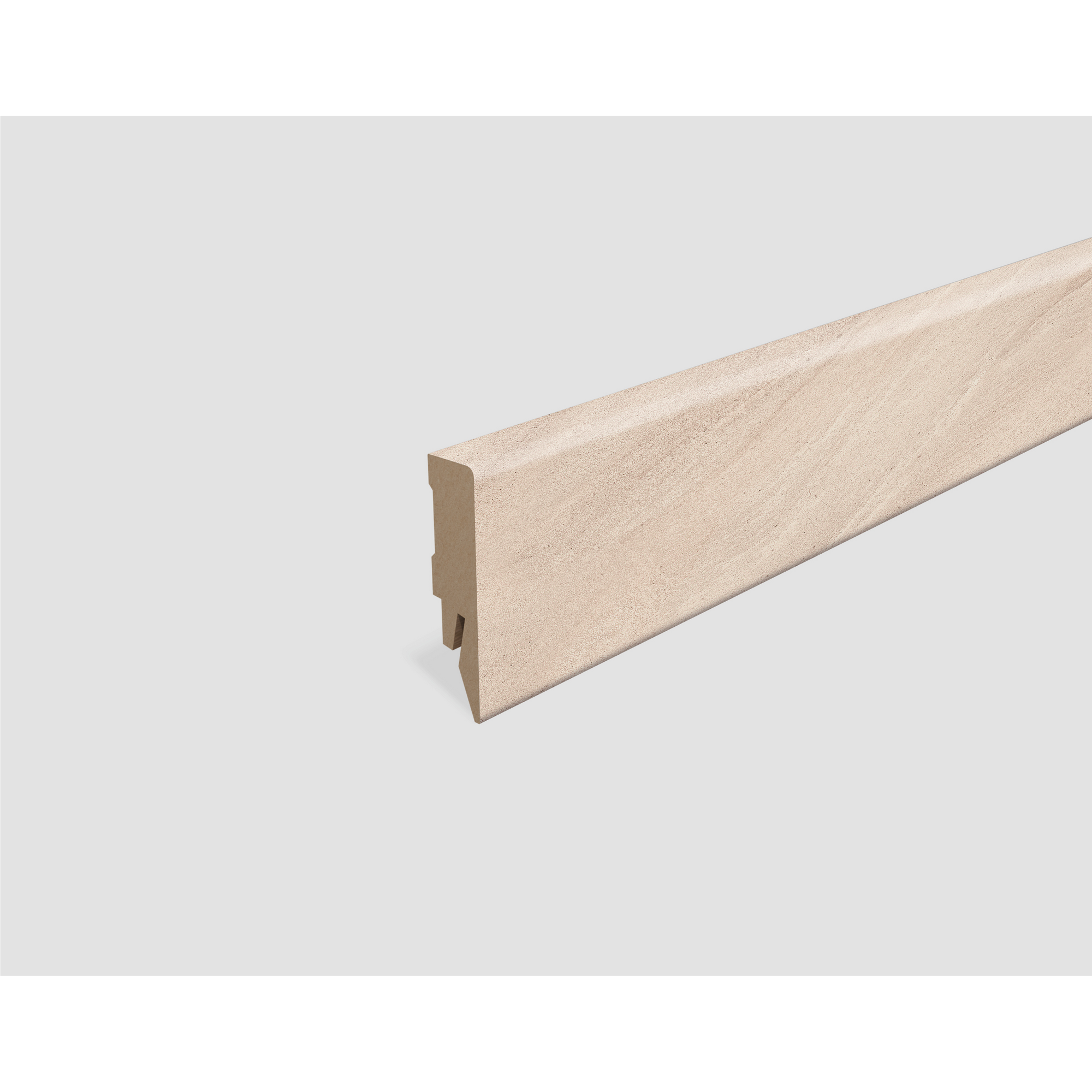Sockelleiste 'L687' Stein hellgrau 2400 x 58 x 14 mm