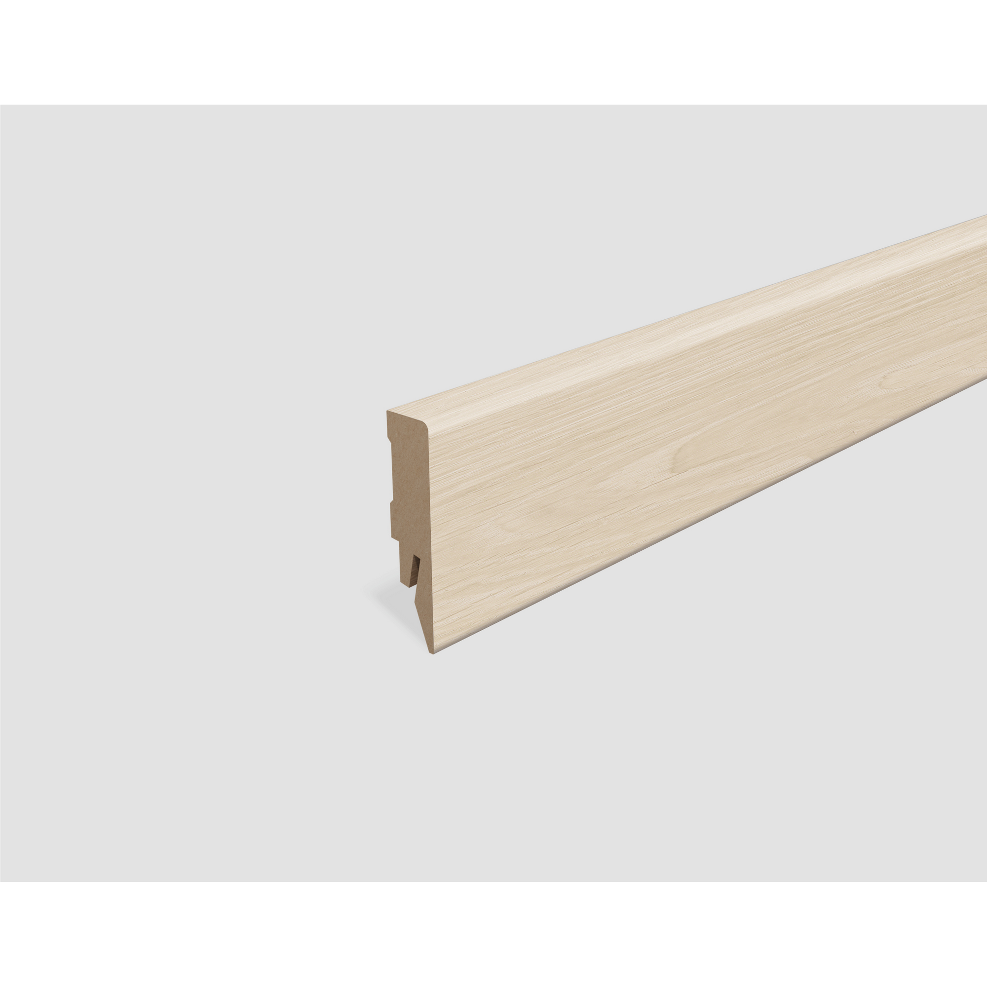 Sockelleiste 'L715' Eiche weiss 2400 x 58 x 14 mm