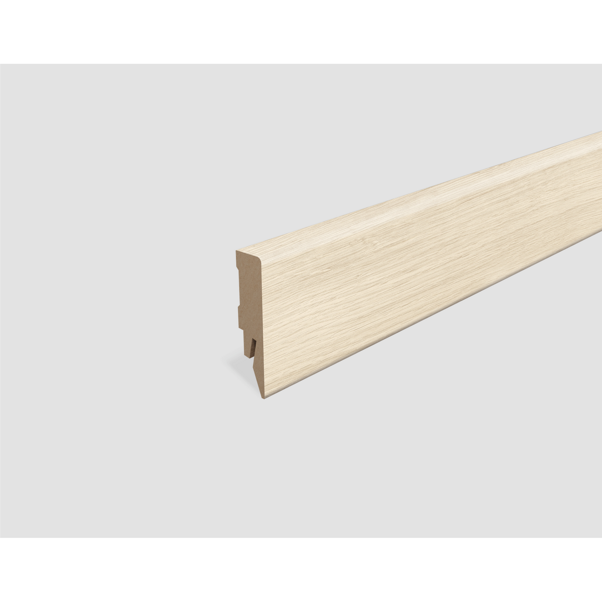 Sockelleiste 'L728' Eiche weiss 2400 x 58 x 14 mm