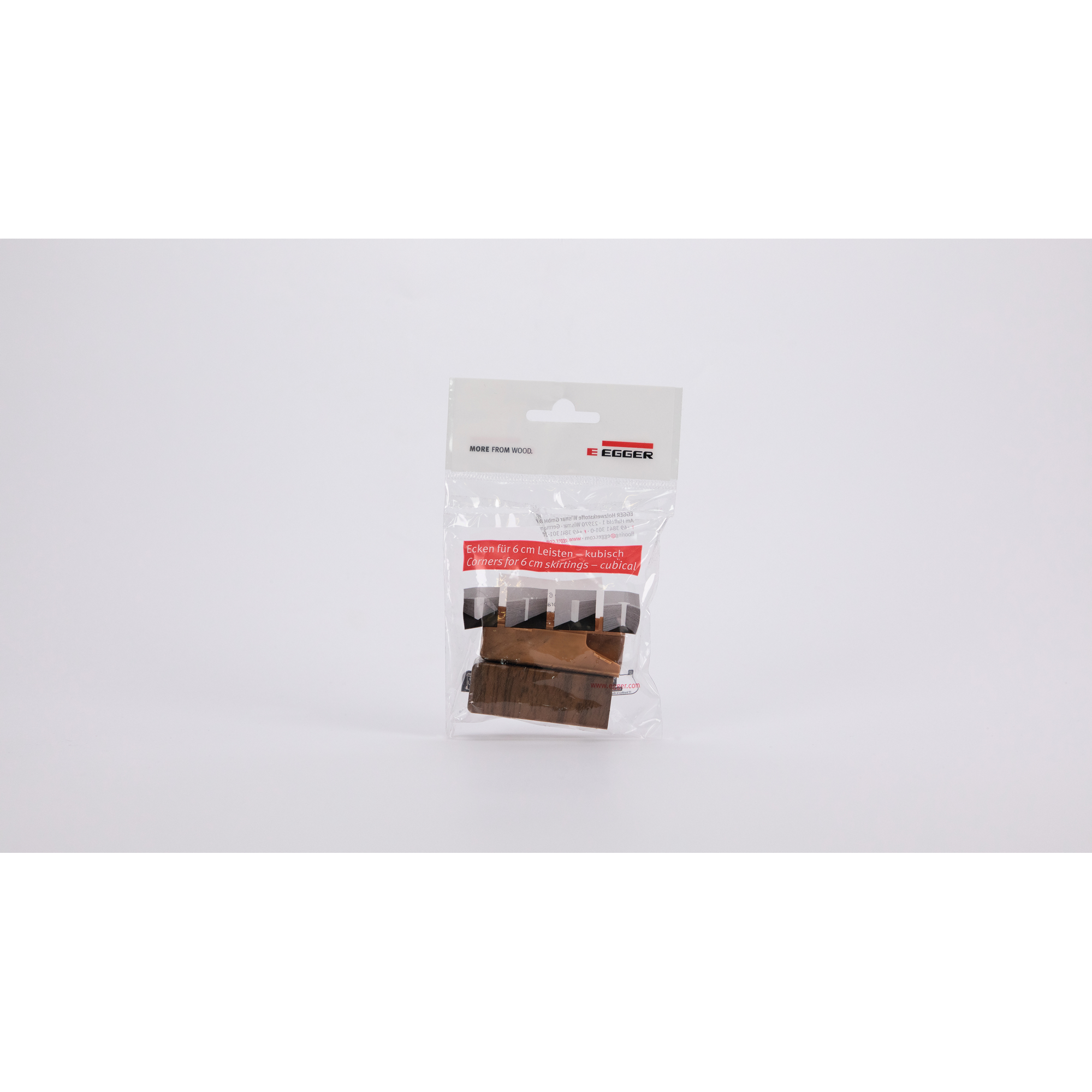 Aussenecke für Sockelleiste Nussbaum braun 2 Stück