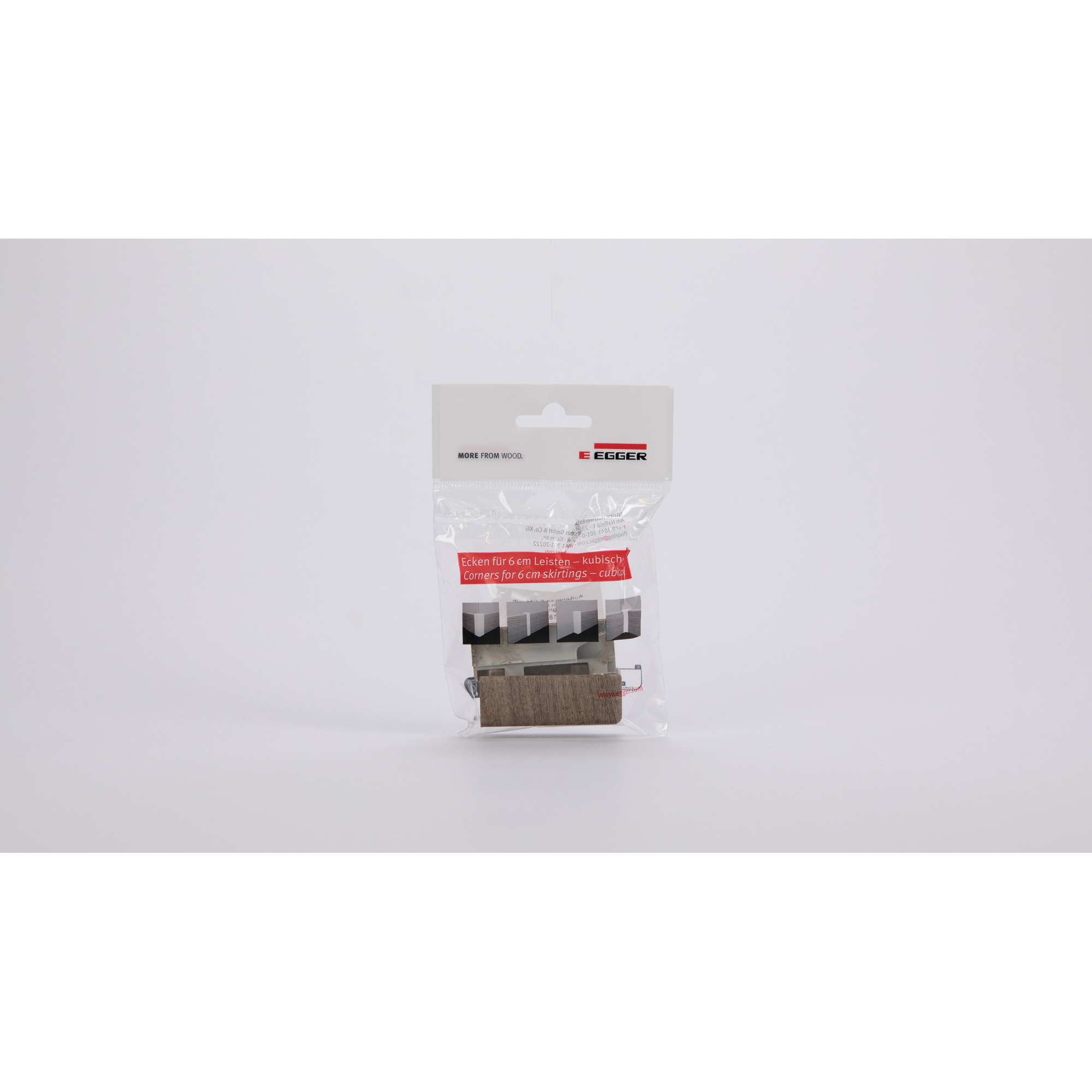 Aussenecke für Sockelleiste Nussbaum hellbraun 2 Stück