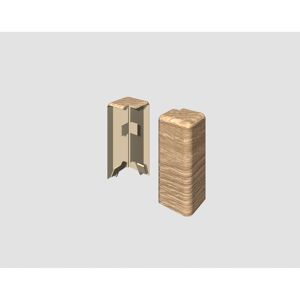Aussenecke für Sockelleiste Eiche taupe 2 Stück