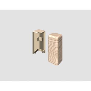 Aussenecke für Sockelleiste Esche beige 2 Stück