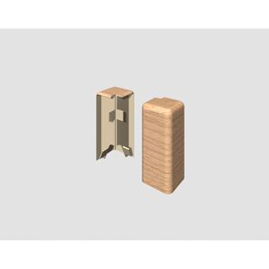 Aussenecke für Sockelleiste Buche natur 2 Stück