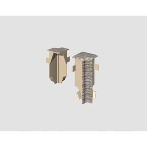 Innenecke für Sockelleiste Eiche silber 2 Stück