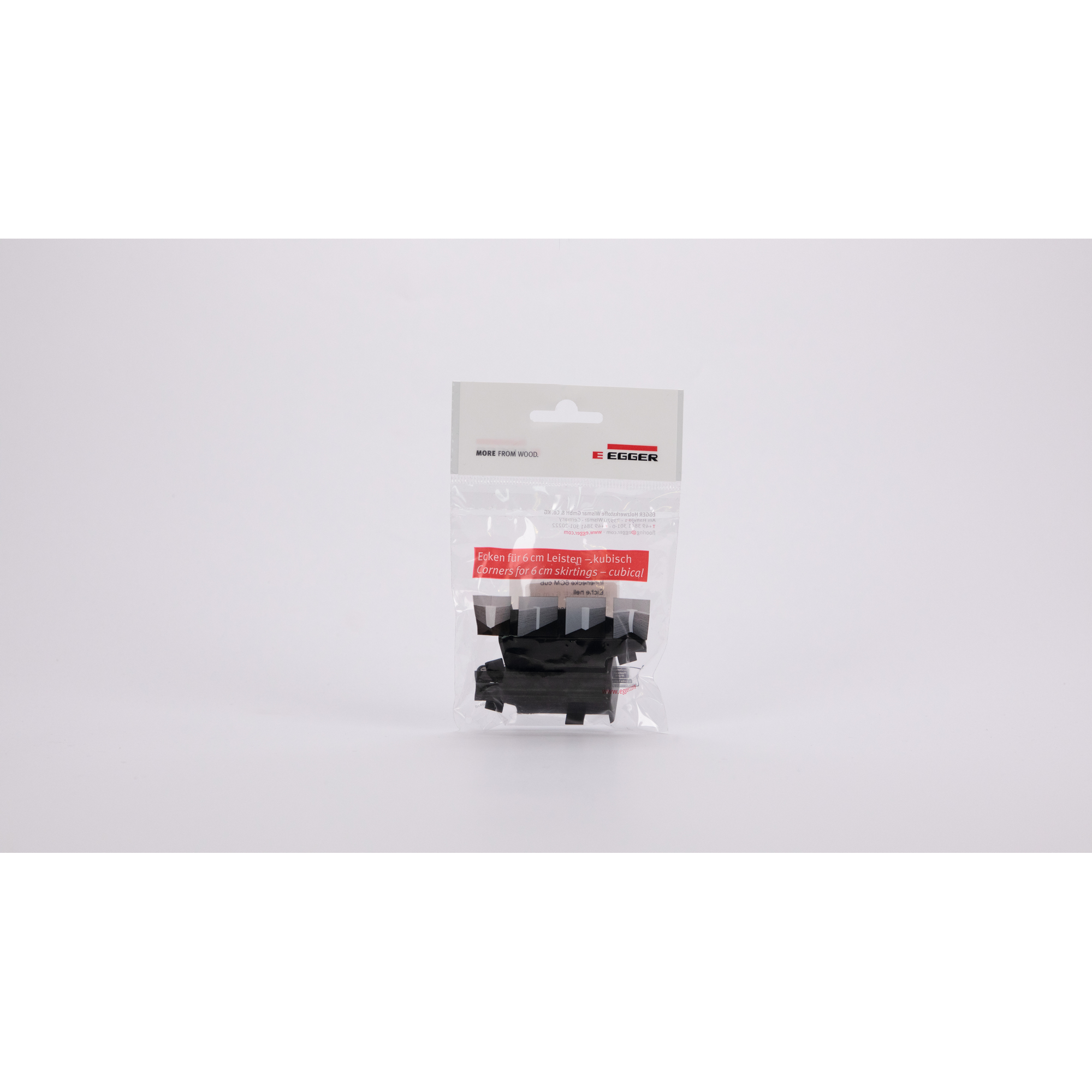 Innenecke für Sockelleiste Stein schwarz 2 Stück