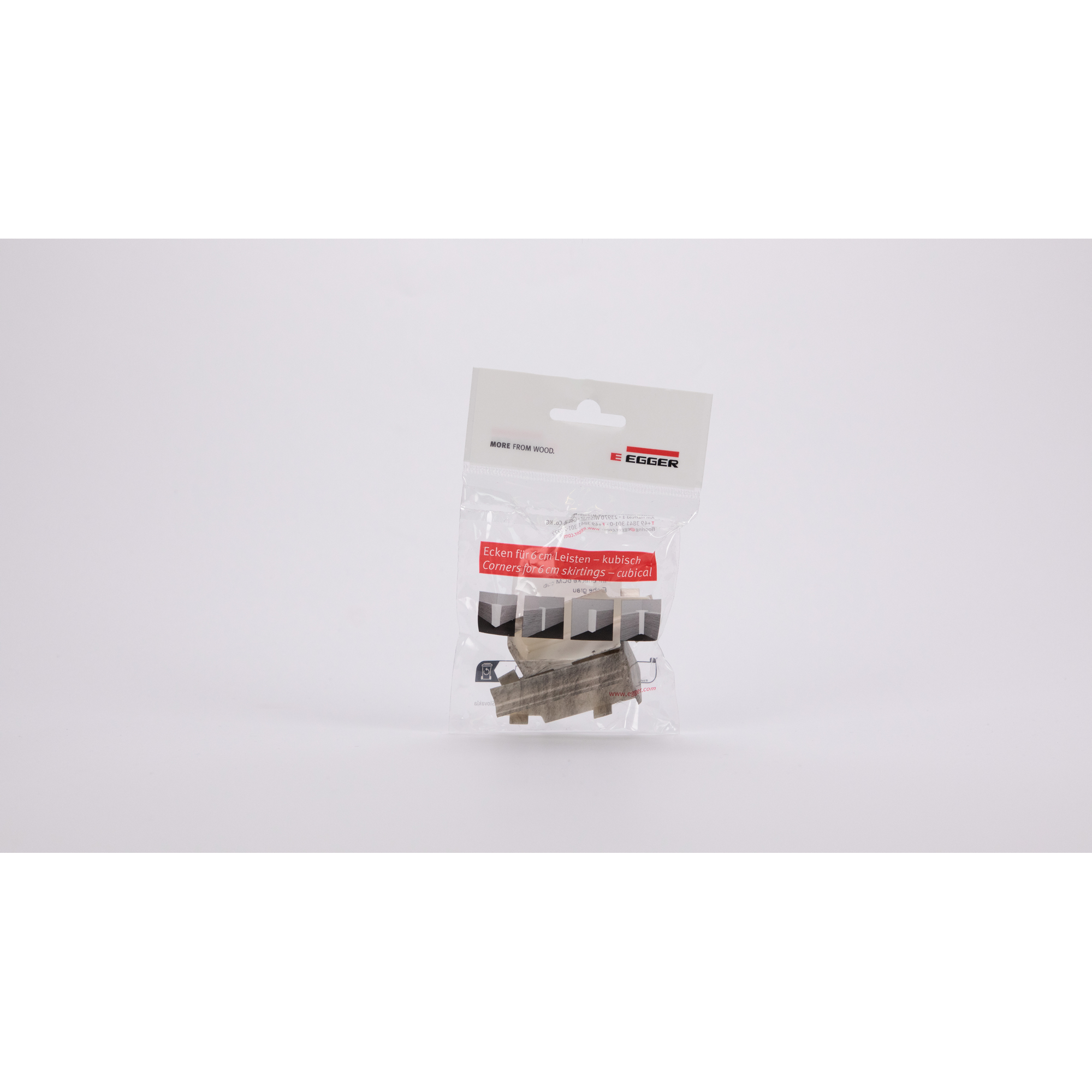 Innenecke für Sockelleiste Eiche grau 2 Stück