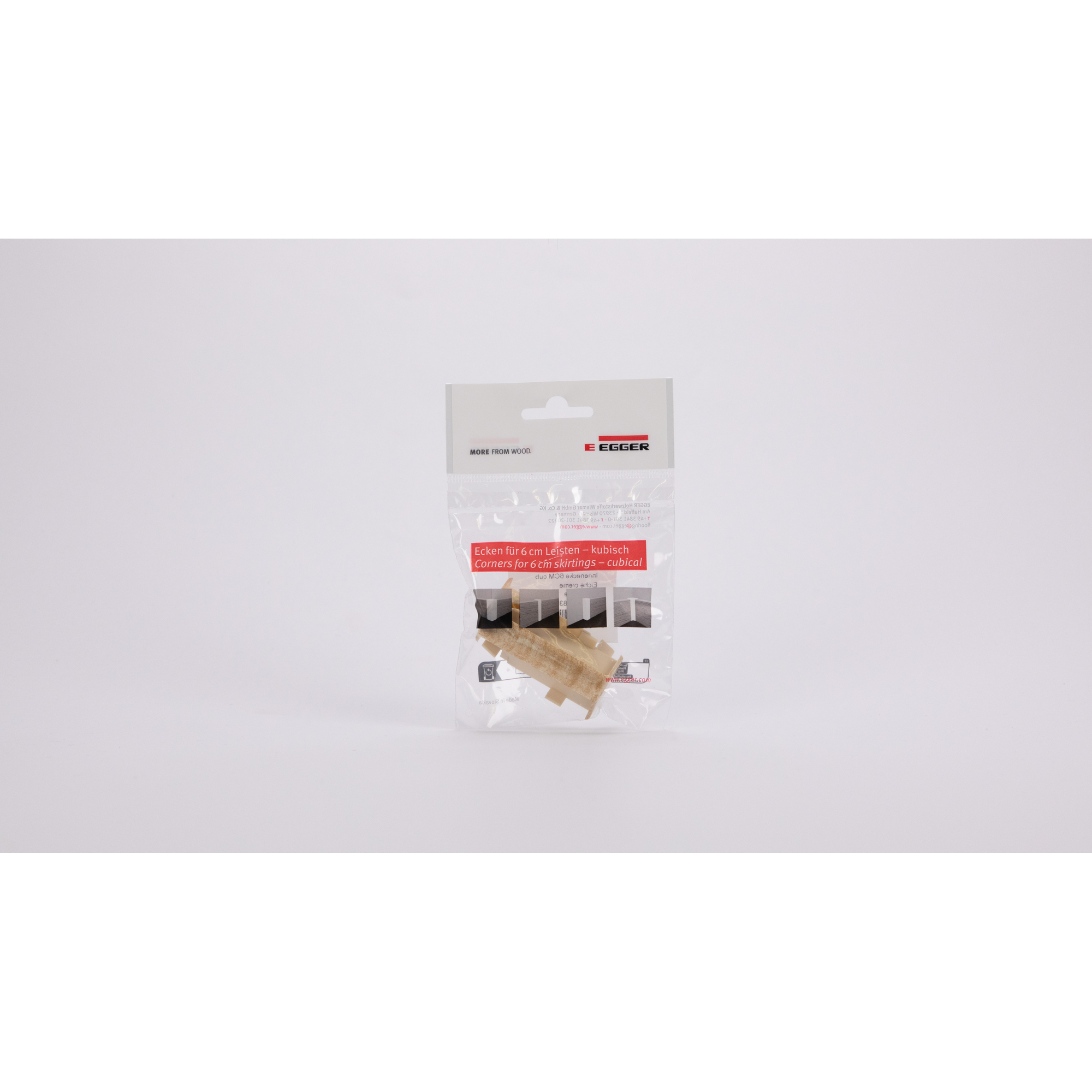 Innenecke für Sockelleiste Eiche creme 2 Stück