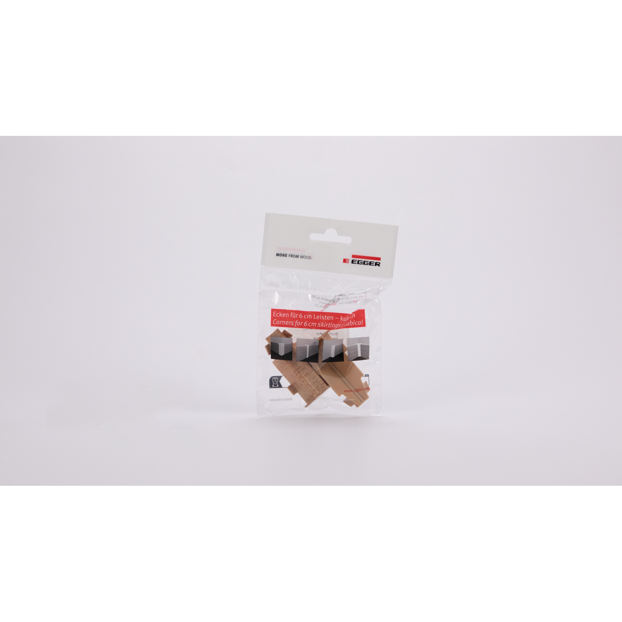 Innenecke für Sockelleiste Buche natur 2 Stück