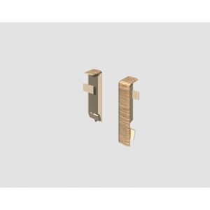 Zwischenstück für Sockelleiste Eiche taupe 2 Stück