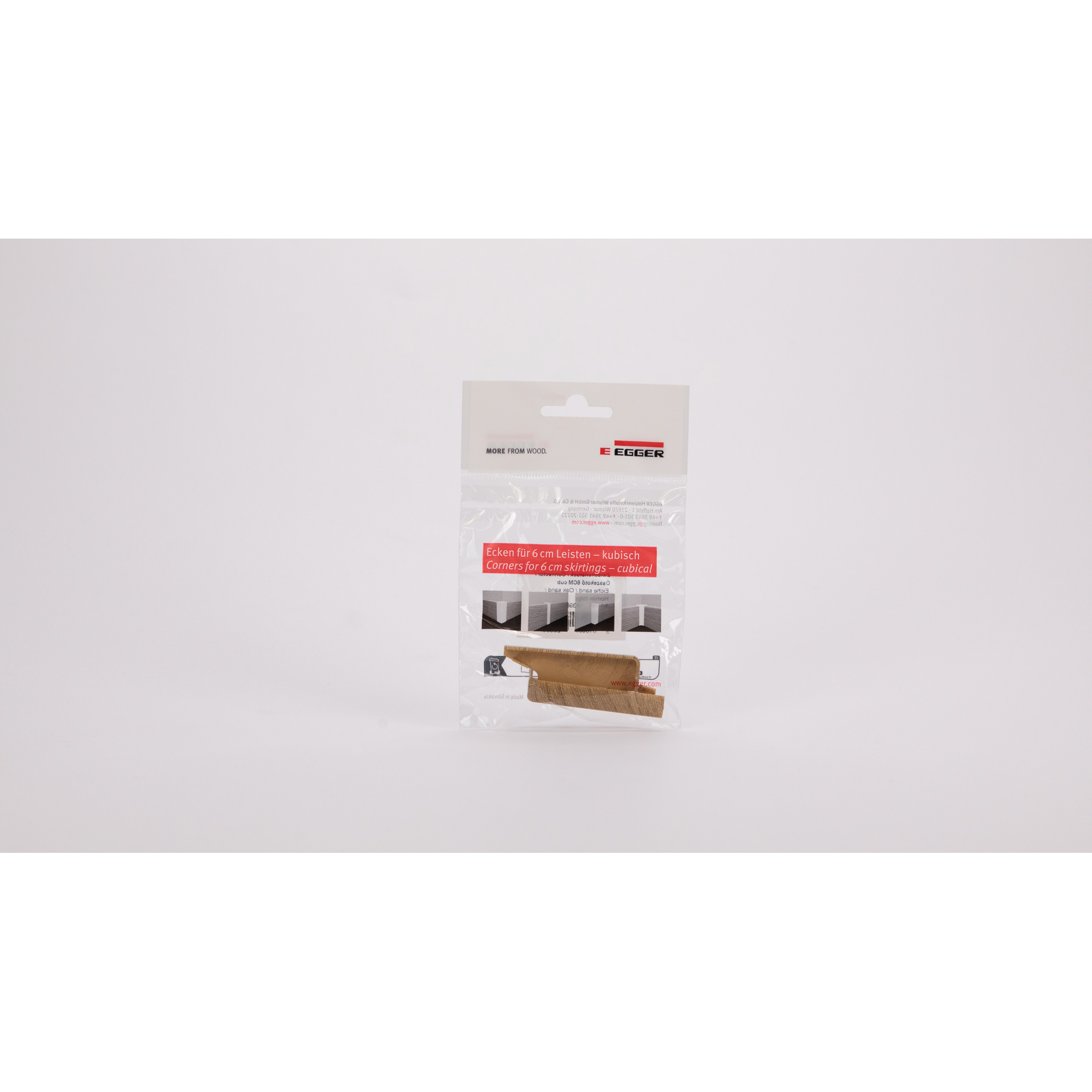 Zwischenstück für Sockelleiste Eiche sand 2 Stück